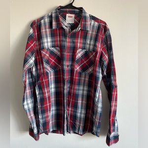 Levi’s Plaid Button-Down